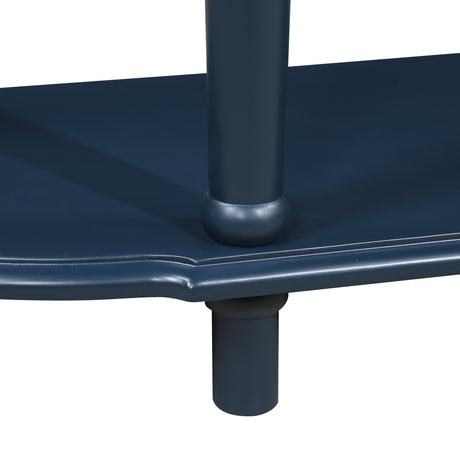 Modern European furniture - Retro Curved Wood Console Table - www.oroa.com