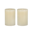 Ivory Soy Wax Pillar Candles, S/2 – OROA – front view