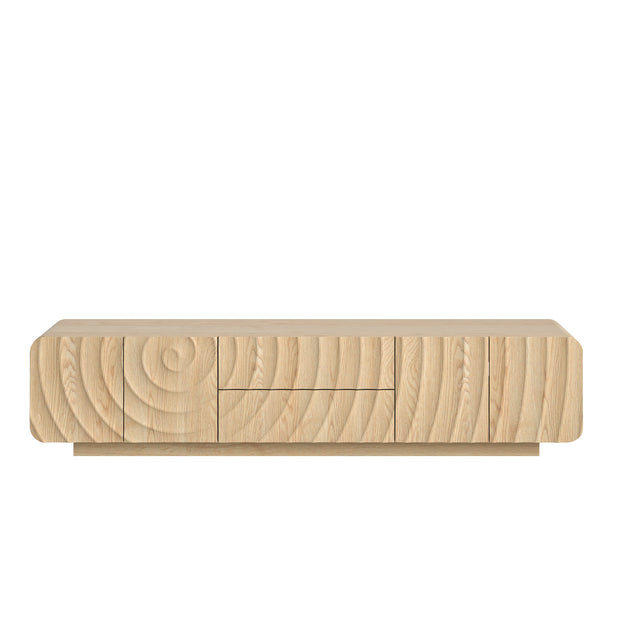 Natural Wave Front Media Console 70 Inch – OROA, view 1
