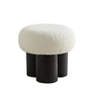 Mushroom wool ottoman