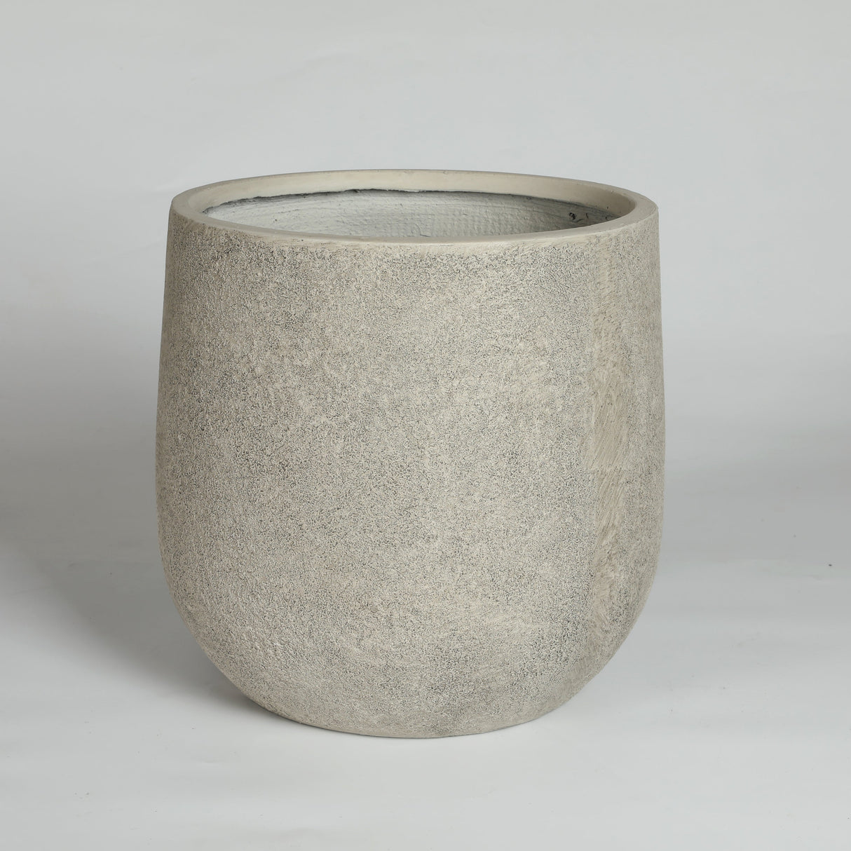 Round Concrete Planter (S/2) - Antique Grey