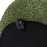 Nest - Round Upholstered Moss Green Ottoman - OROA