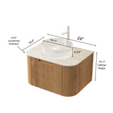 Modern Bathroom Vanity & Sink - OROA