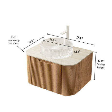 Modern Bathroom Vanity & Sink - OROA