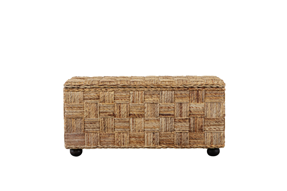 Natural Rattan Lift Top Storage Trunk – OROA, view 8