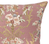 Fontainebleau Embroidered Linen Throw Pillow Cover - OROA