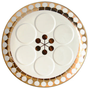 Gold Accent Seder Plate | Jonathan Adler Futura | Oroa.com