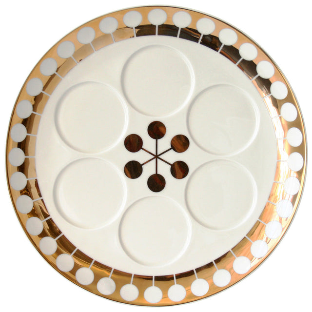 Gold Accent Seder Plate | Jonathan Adler Futura | Oroa.com
