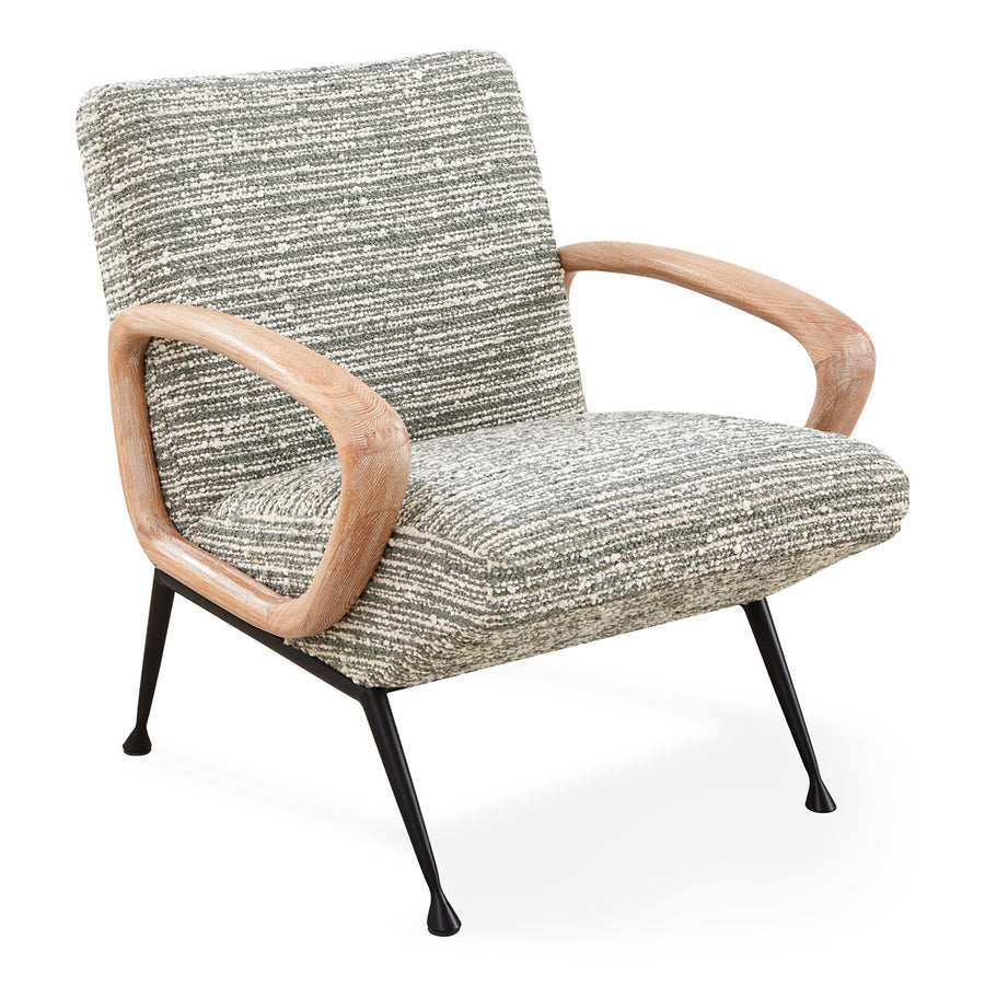 Striated Bouclé Lounge Chair | Jonathan Adler Gainsbourg | Oroa.com
