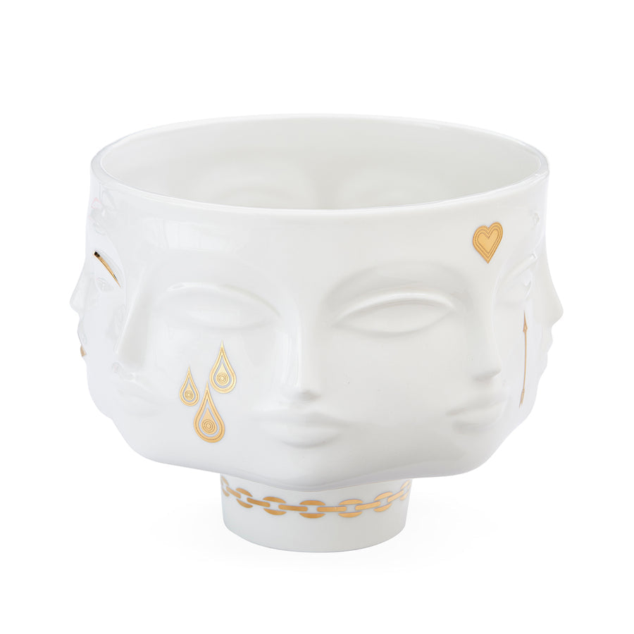 Gilded Porcelain Face Bowl | Jonathan Adler Dora Maar | Oroa.com