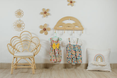 Blossom Dreams | Bedroom Rattan Decorative Flower Chair | OROA KIDS