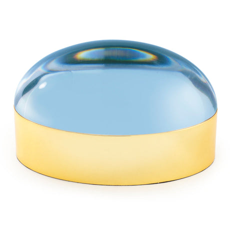 Blue Acrylic Lid Box L | Jonathan Adler Globo | Oroa.com