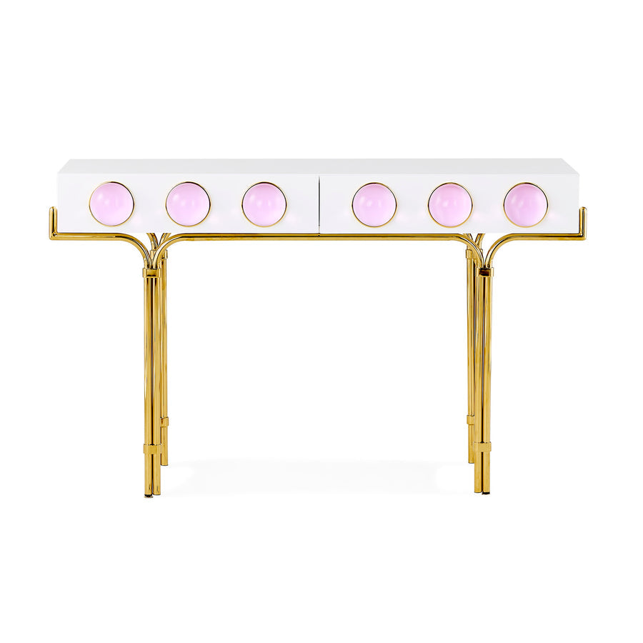 Pink Cabochons 2-Drawer Console | Jonathan Adler | Oroa.com