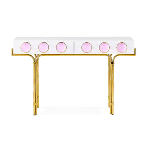 Pink Cabochons 2-Drawer Console | Jonathan Adler | Oroa.com
