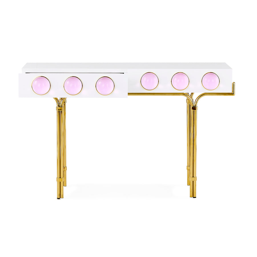 Pink Cabochons 2-Drawer Console | Jonathan Adler | Oroa.com