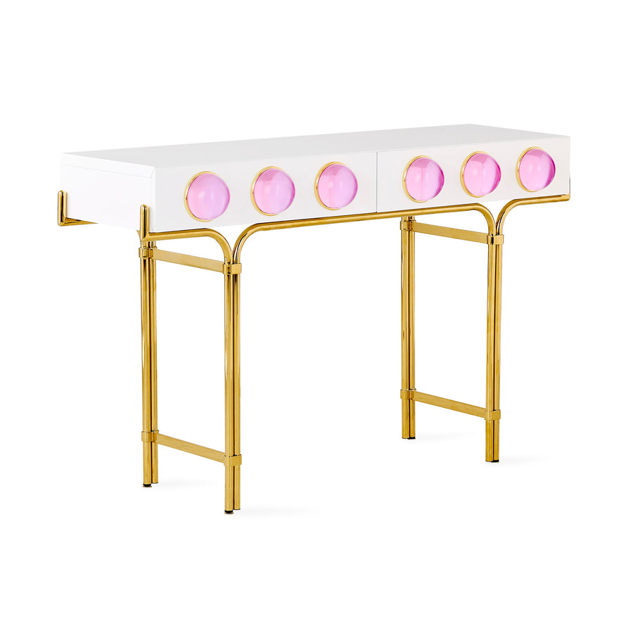 Pink Cabochons 2-Drawer Console | Jonathan Adler | Oroa.com