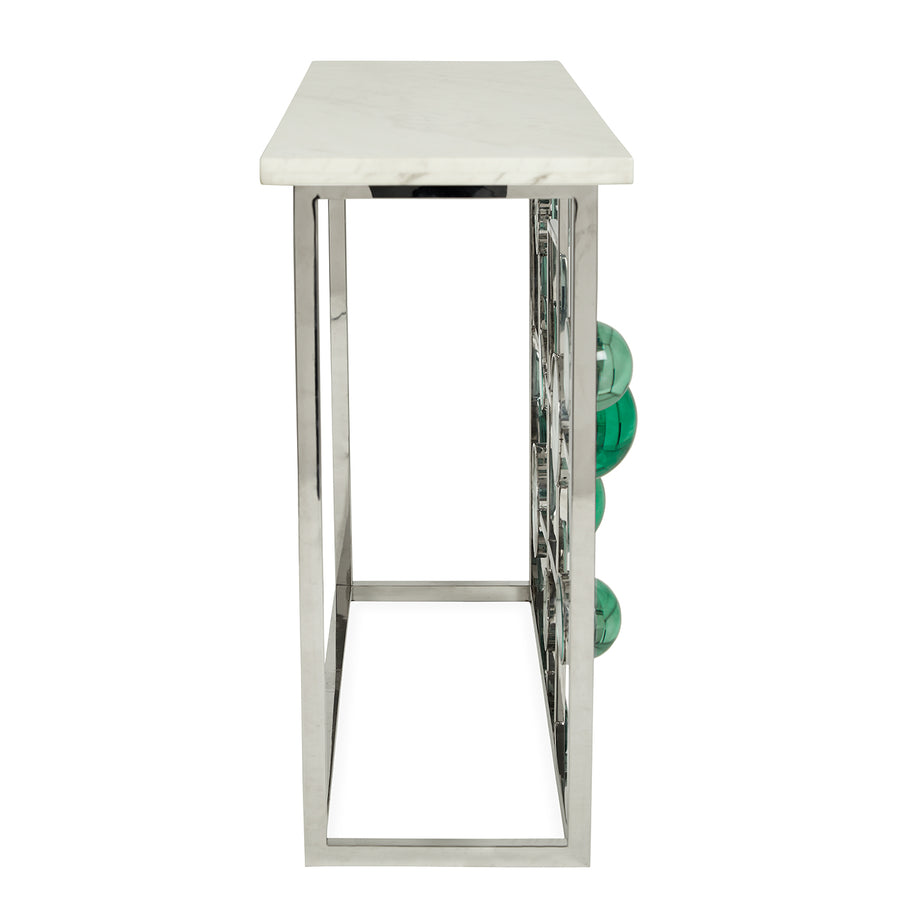 Marble Fretwork Console Table | Jonathan Adler Globo | Oroa.com