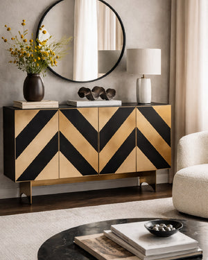 gold and black console - www.oroa.com