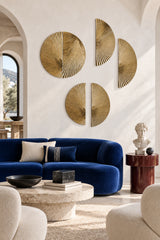 Gold Half-Moon Metal Wall Art – Set of 2 | Catchy