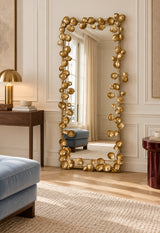 gold leaf floor mirror by catchy