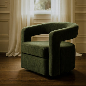 Green Swivel Accent Chair | OROA Modern Ryan