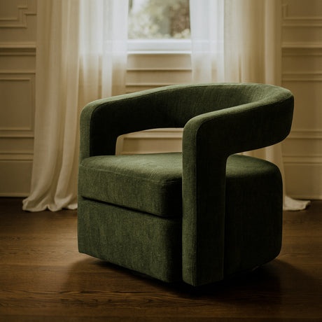 Green Swivel Accent Chair | OROA Modern Ryan | Oroa.com