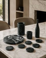 Diamond Green Marble Dining Accessories S/10 | OROA