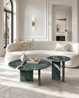 green marble coffee table set- oroa