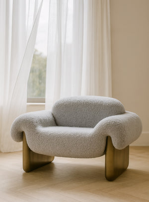 grey accent chair - lounge chair - www.oroa.com