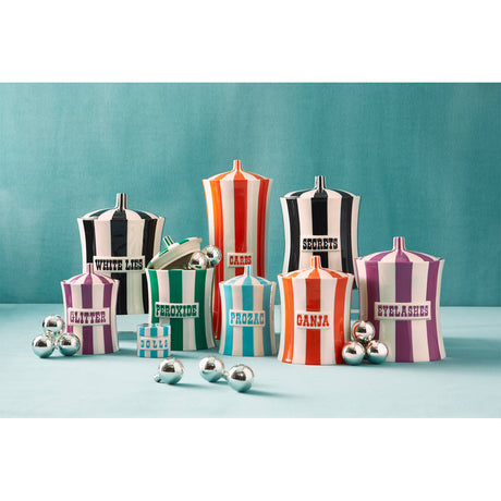 Black & White Porcelain Canister | Jonathan Adler Vice Secrets | Oroa.com