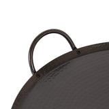 Sanzo Hammered Round Metal Tray
