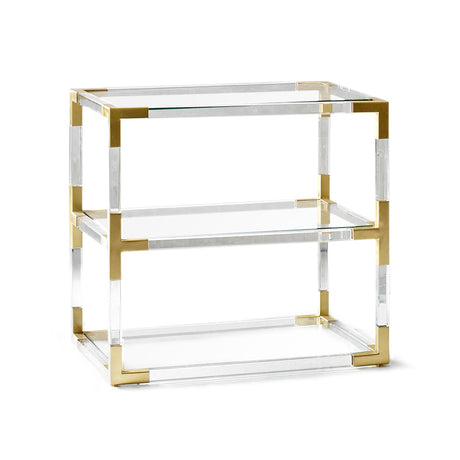 Two-Tier Glass Side Table | Jonathan Adler Jacques | Oroa.com