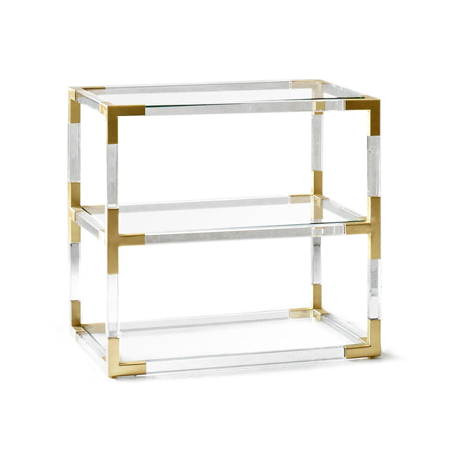 Two-Tier Glass Side Table | Jonathan Adler Jacques | Oroa.com