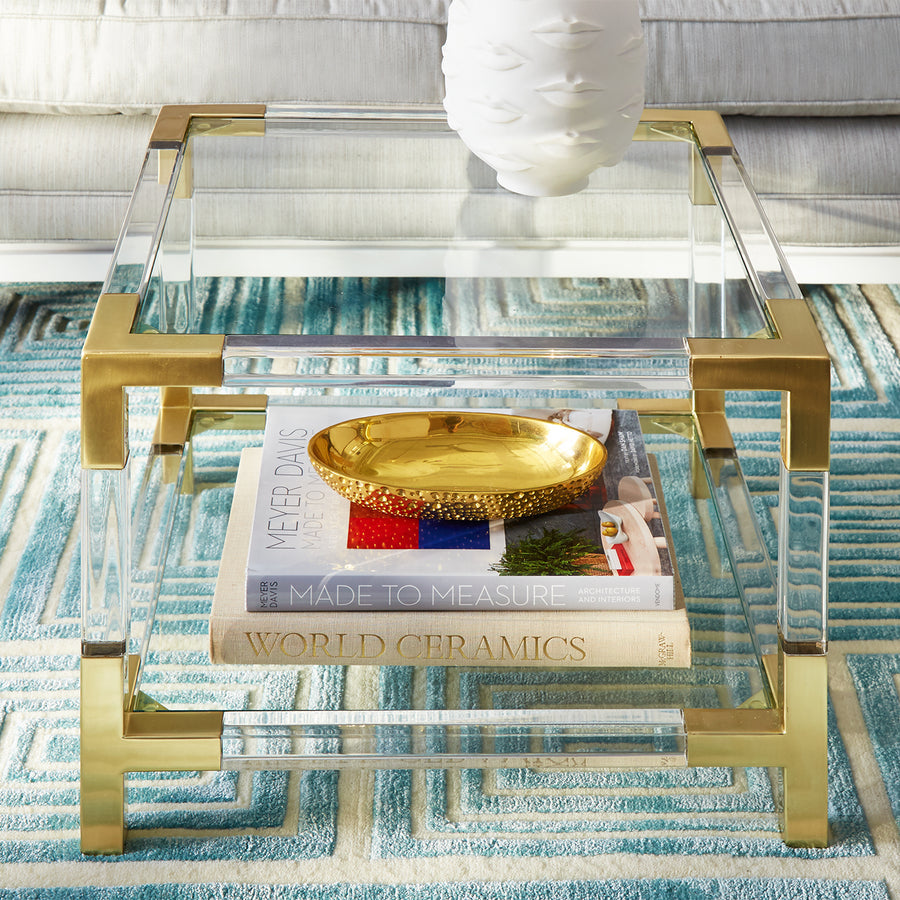 Two-Tier Glass Accent Table | Jonathan Adler Jacques | Oroa.com