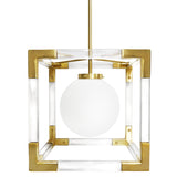 Acrylic Framed Pendant Light | Jonathan Adler Jacques | Oroa.com