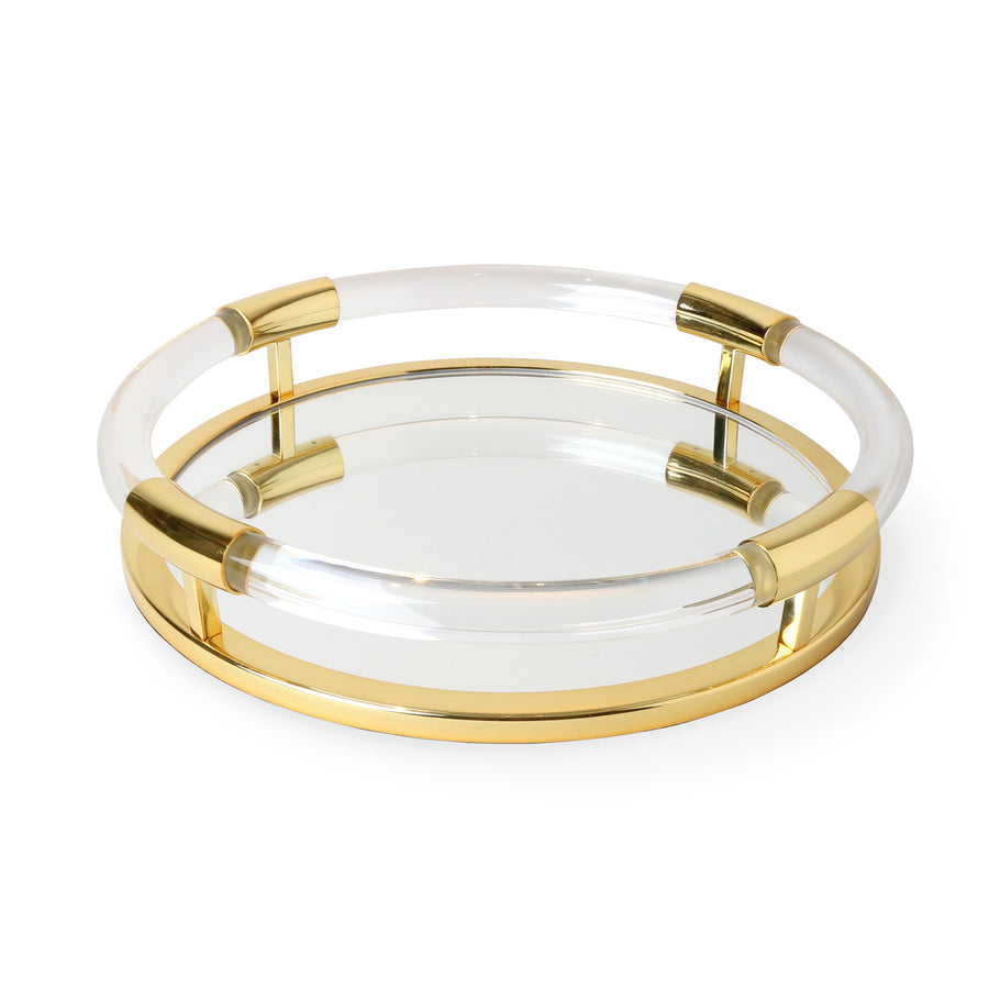 Clear Acrylic Round Tray | Jonathan Adler Jacques | Oroa.com