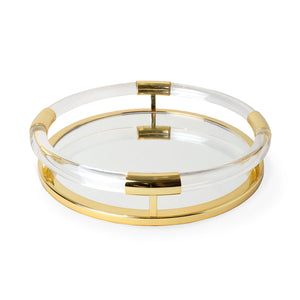 Clear Acrylic Round Tray | Jonathan Adler Jacques | Oroa.com