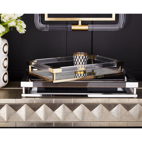 Clear Acrylic Framed Tray S | Jonathan Adler Jacques | Oroa.com