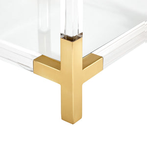 Two-Tier Glass Accent Table | Jonathan Adler Jacques | Oroa.com