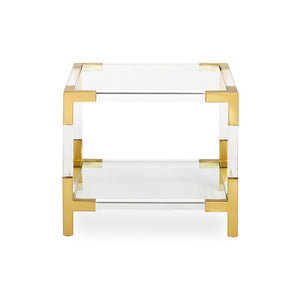 Two-Tier Glass Accent Table | Jonathan Adler Jacques | Oroa.com