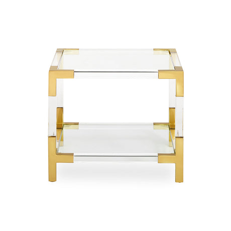 Two-Tier Glass Accent Table | Jonathan Adler Jacques | Oroa.com