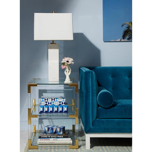 Two-Tier Glass Side Table | Jonathan Adler Jacques | Oroa.com
