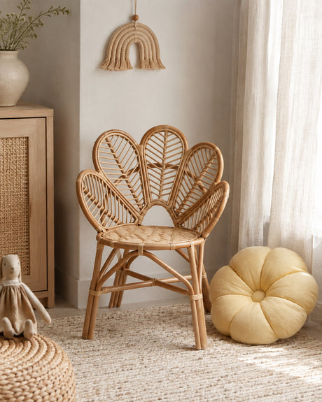 rattan kids chair 