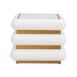 Ivory Lacquer 1-Drawer End Table | Jonathan Adler Kiki | Oroa.com