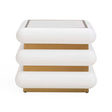 Ivory Lacquer 1-Drawer End Table | Jonathan Adler Kiki | Oroa.com