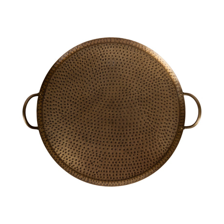Sanzo Hammered Round Metal Tray