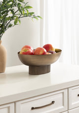 Rooks Ribbed Metal Bowl