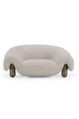modern beige lounge chair