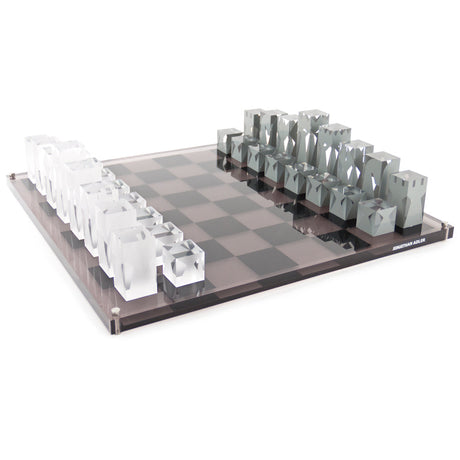 Smoked & Clear Acrylic Chess Set | Jonathan Adler | Oroa.com
