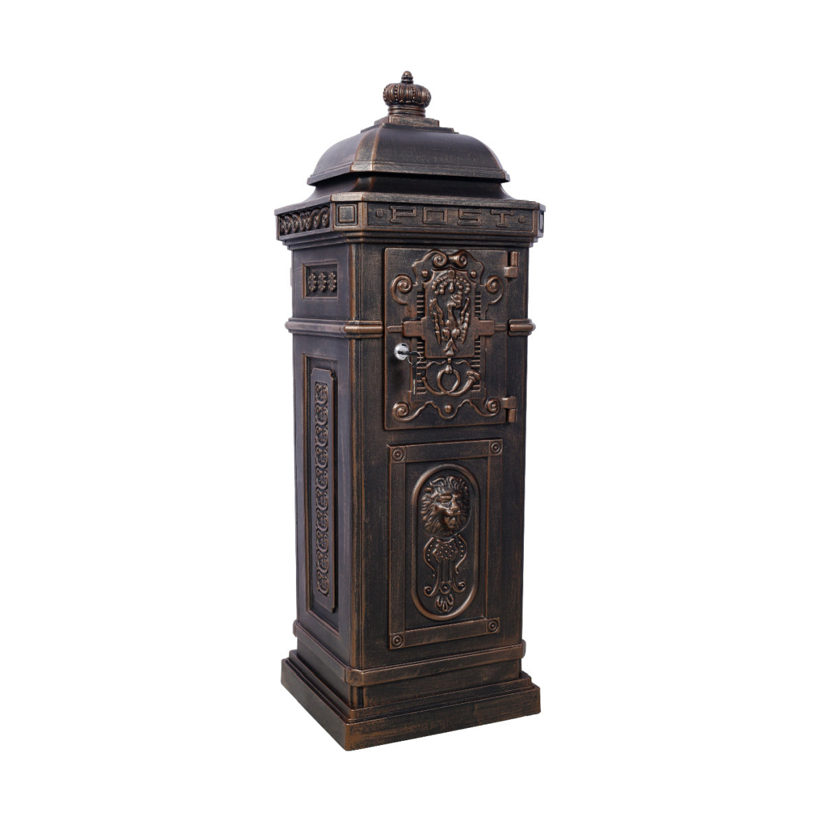 Antique Bronze Freestanding Mailbox | Catchy